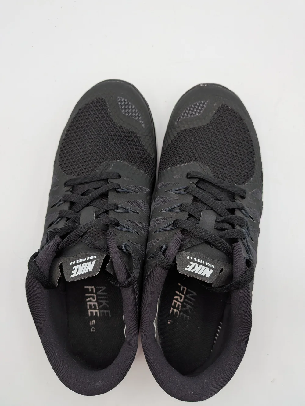 Nike Free 5.0 Black & White Running Shoes - Women's Sz 6.5